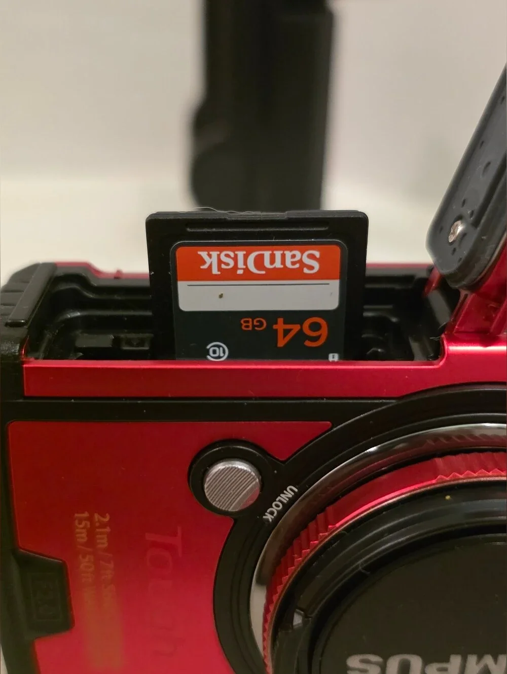 Olympus Tough TG-6 Red Compact Waterproof Digital Camera 12 MP/ 4K Video